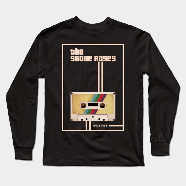 The Stone Roses Music Retro Cassette Tape Long Sleeve T-Shirt by Computer Science